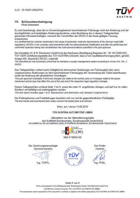 Der Wert des Benzins 95 polsche